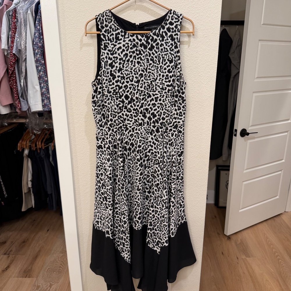 White House Black Market Zebra-print Dress